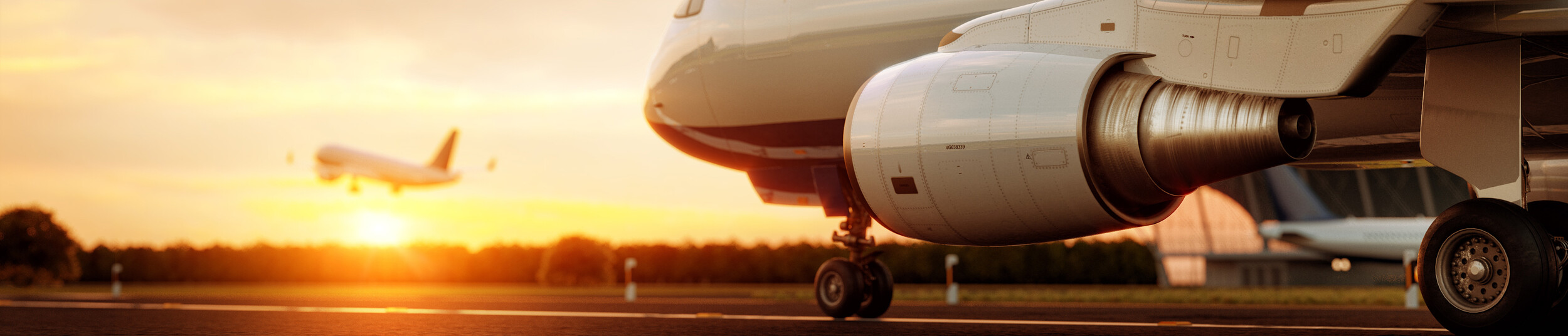 Plane on runway
